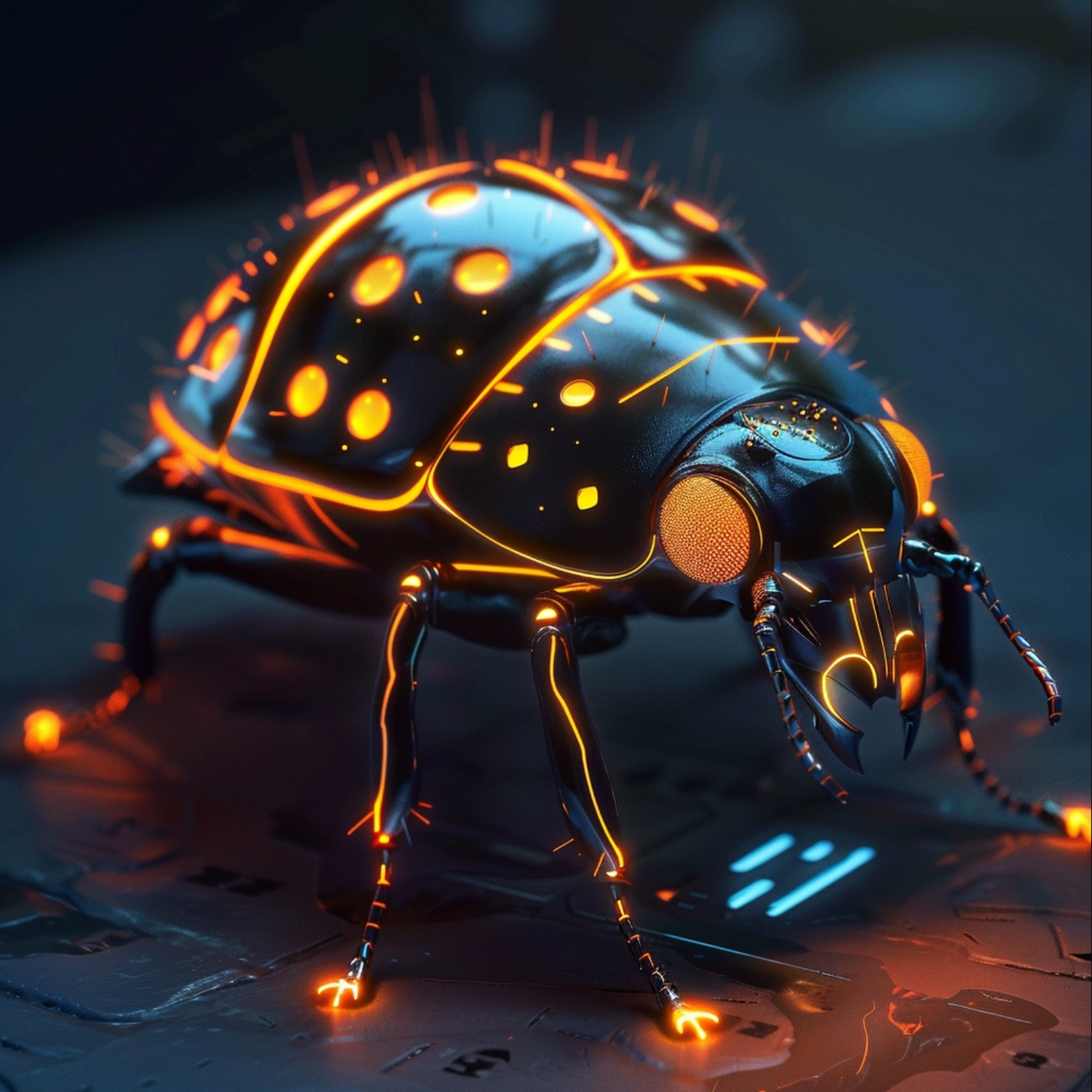 A futuristic other ladybug