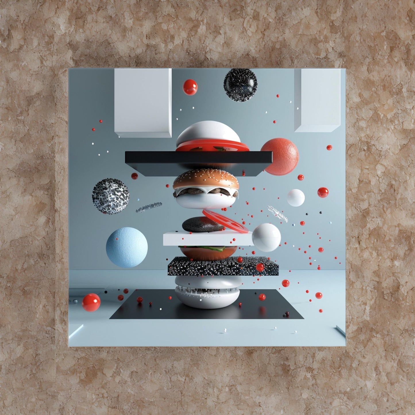 Abstract image of burger food