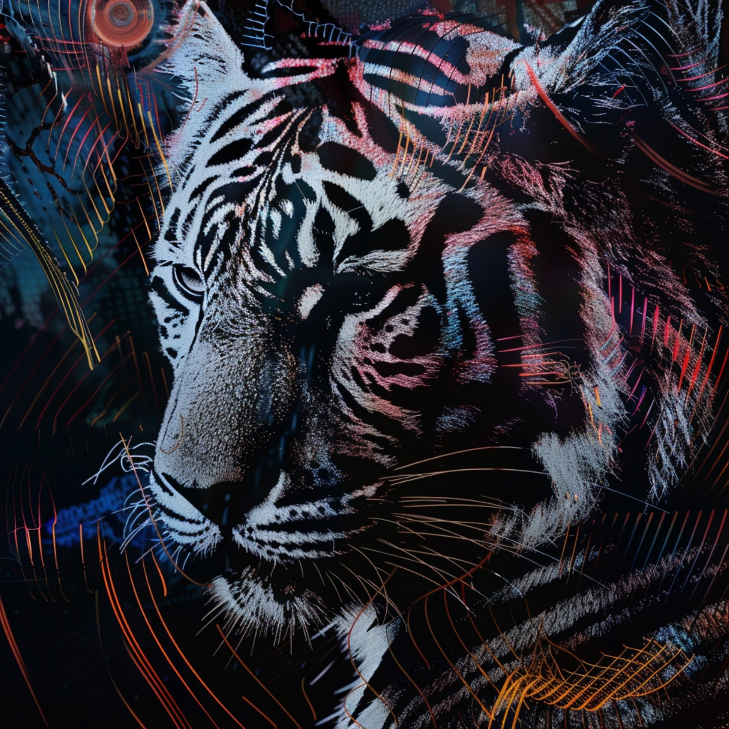Abstract image of tiger animal