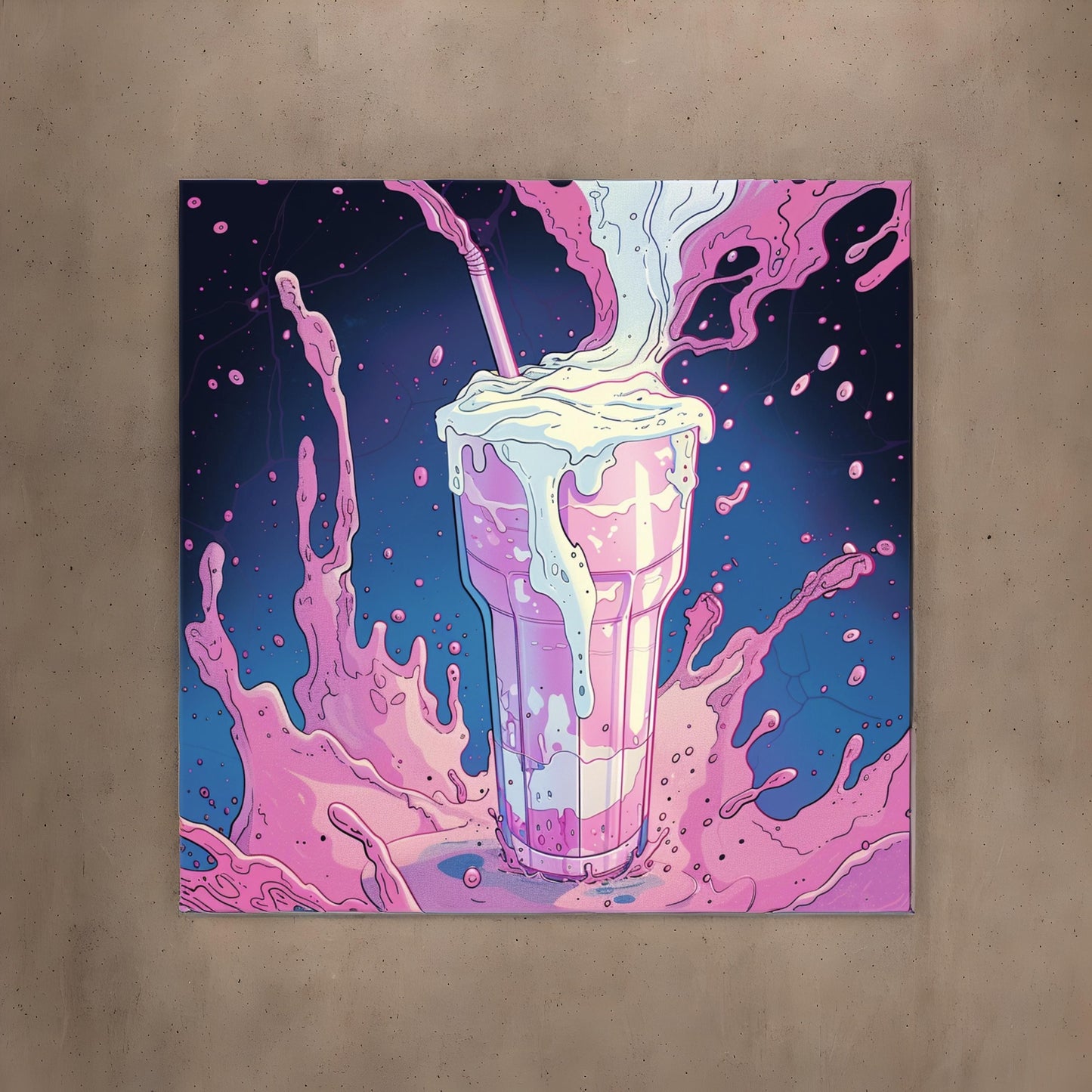 Comic book cover of milkshake