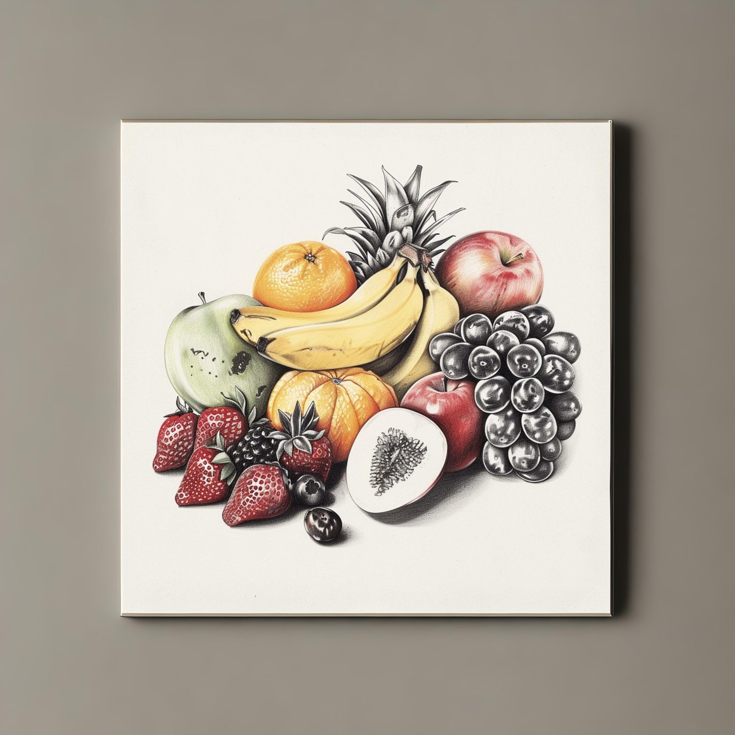 Fruits diagramatic drawing