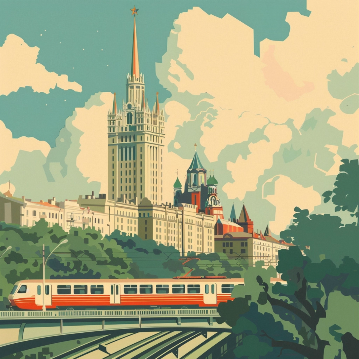 Moscou in lofi aesthetic