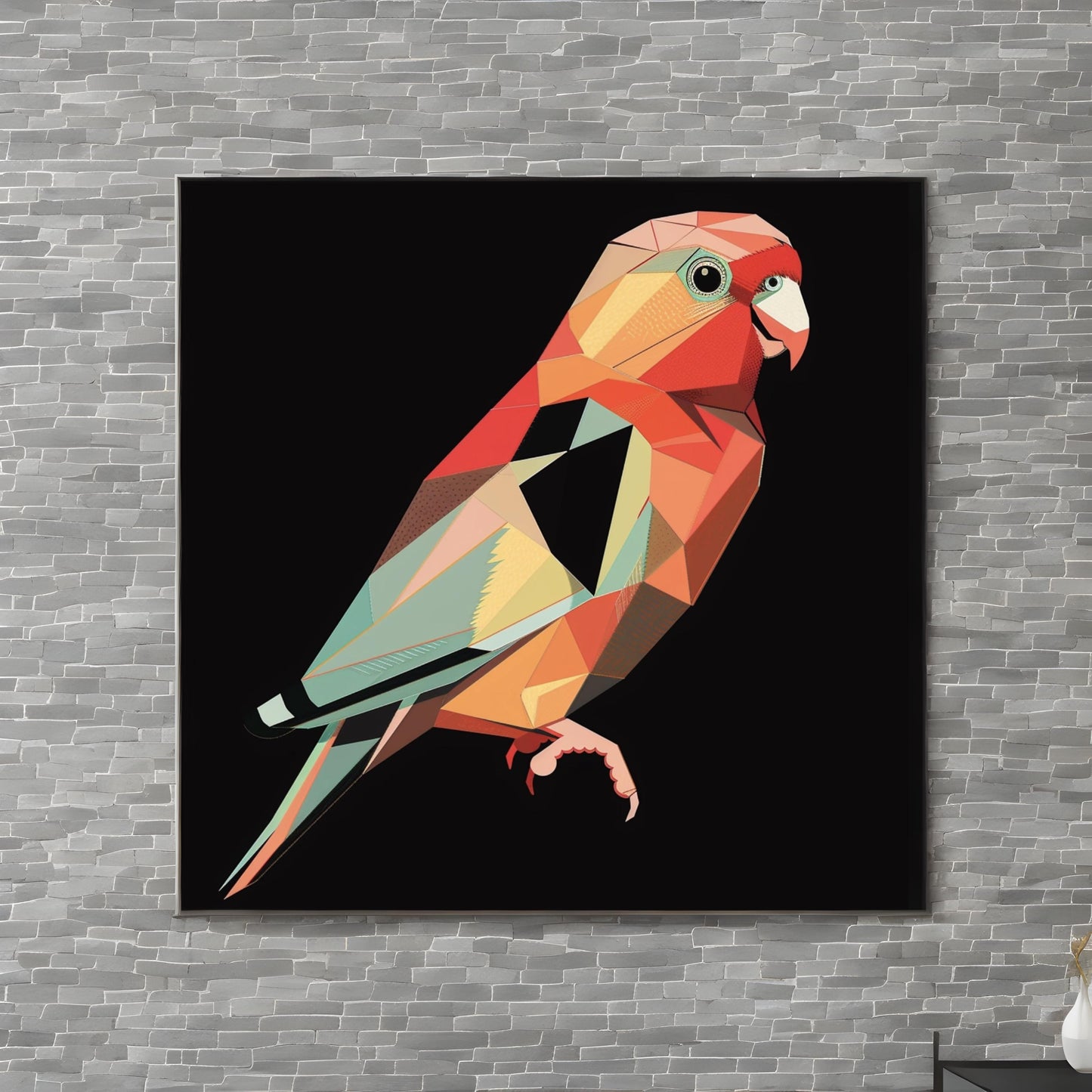 Peter Savilles graphic design depicting a cute bird animal
