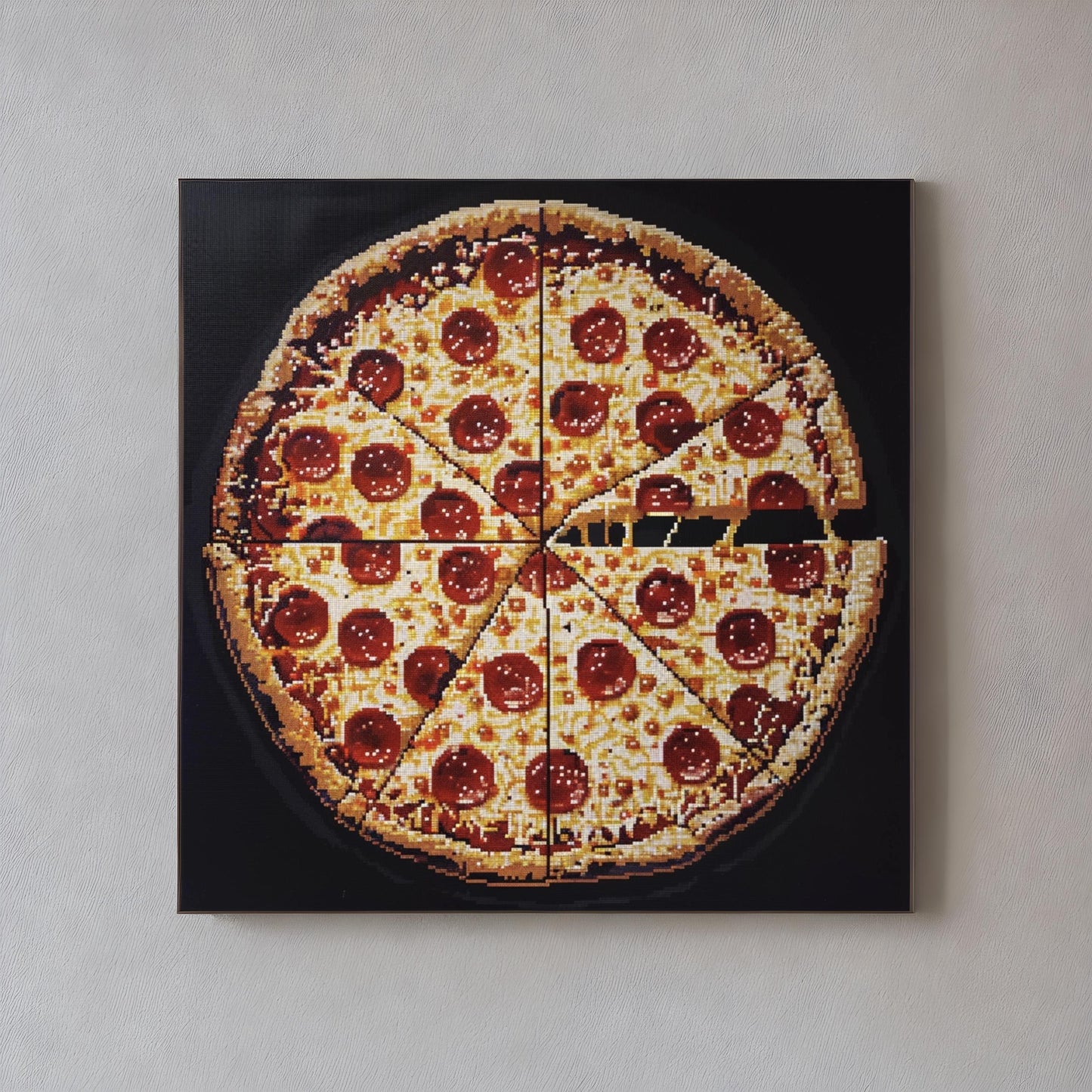 Pizza in ascii art