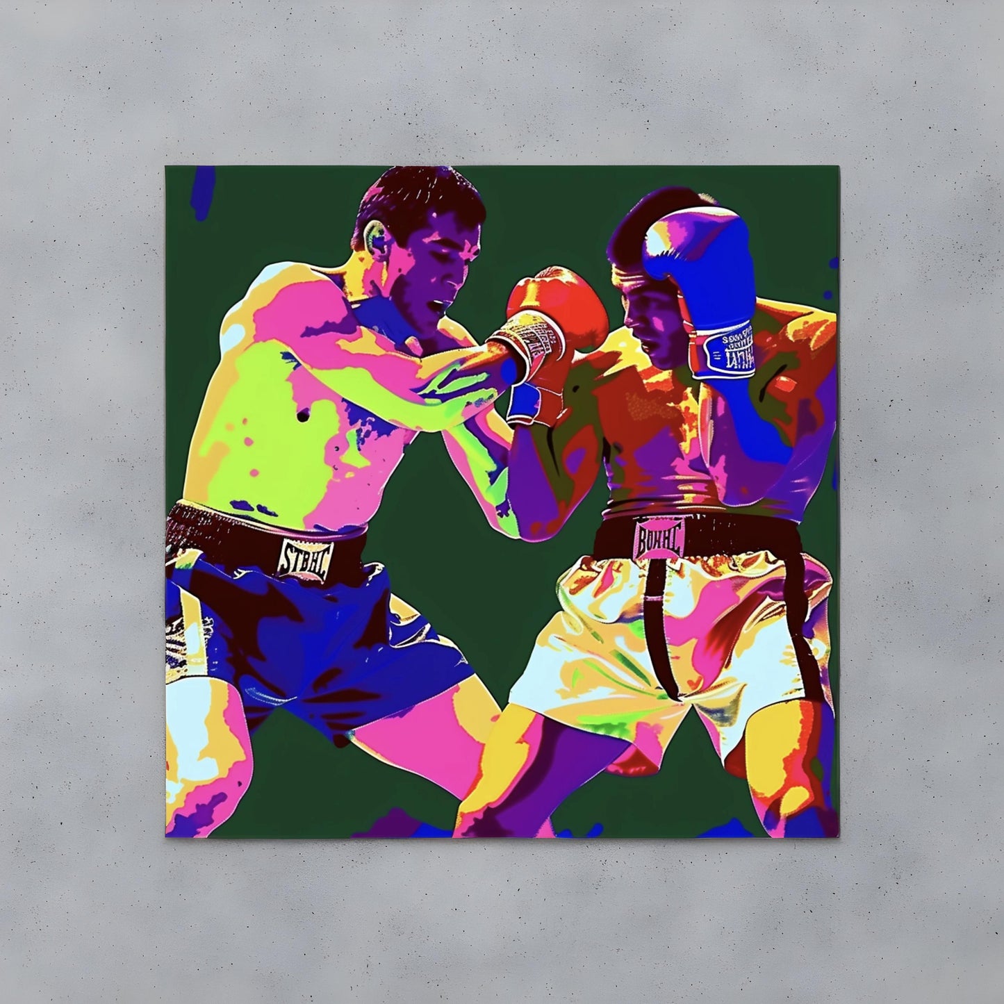 Pop art image of boxing