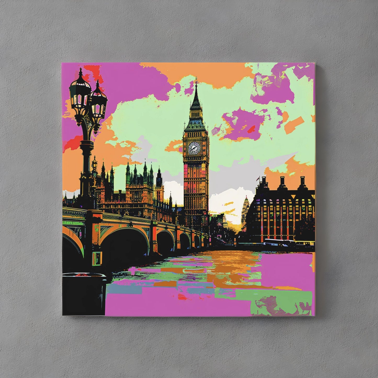 Pop art image of London