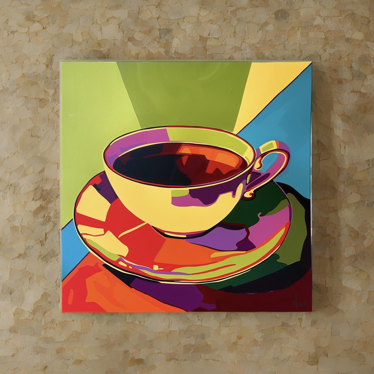 Pop art image of tea