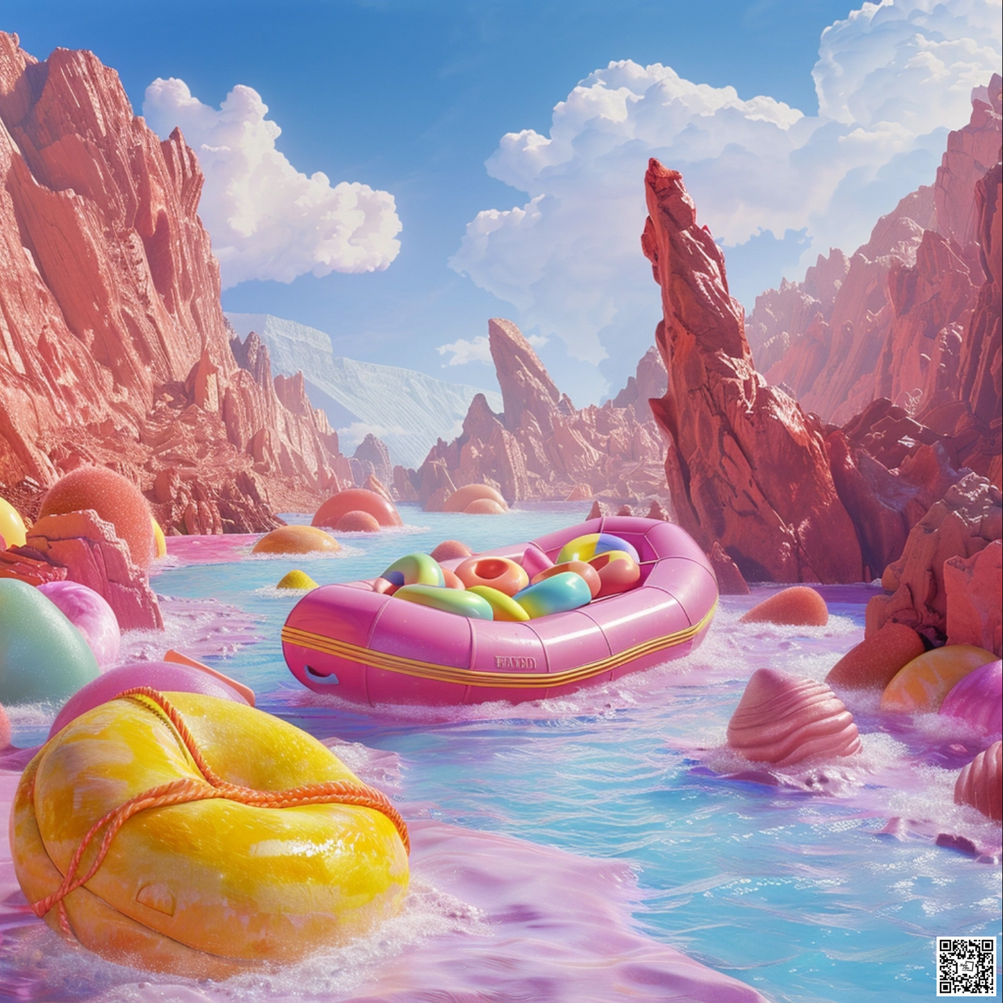 Candy world of rafting