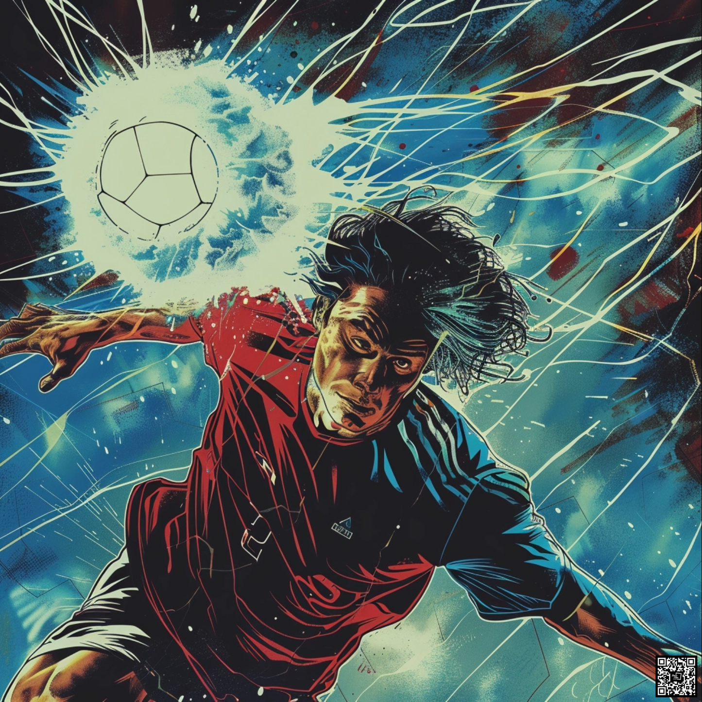 Comic book cover of handball