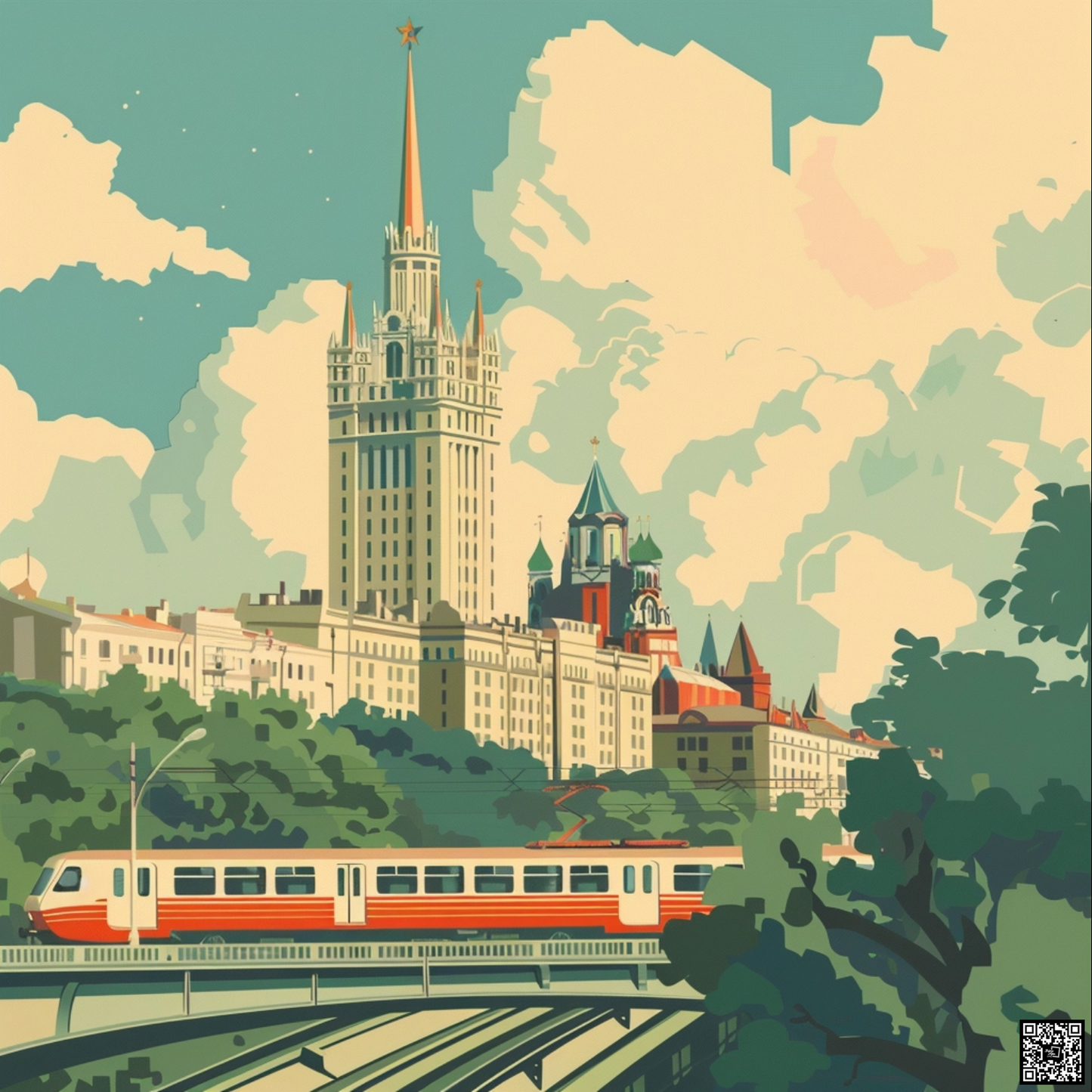 Moscou in lofi aesthetic