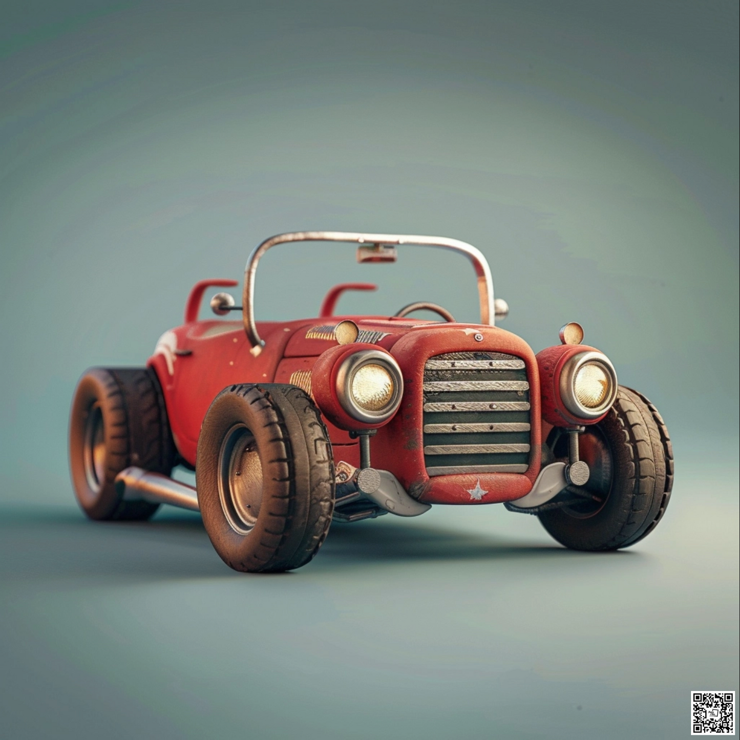 Tiny cute adorable roadster