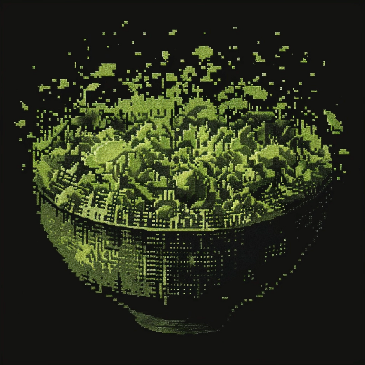 Salad in ascii art