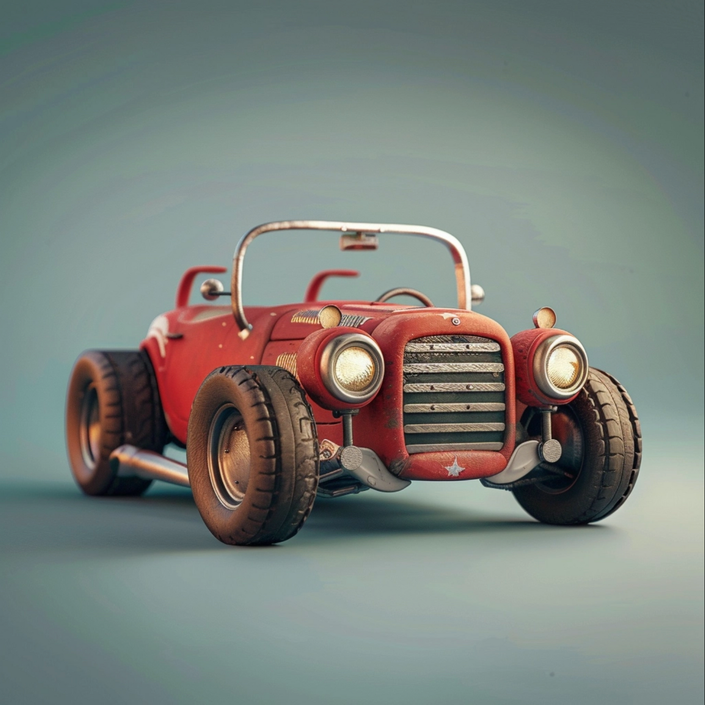 Tiny cute adorable roadster