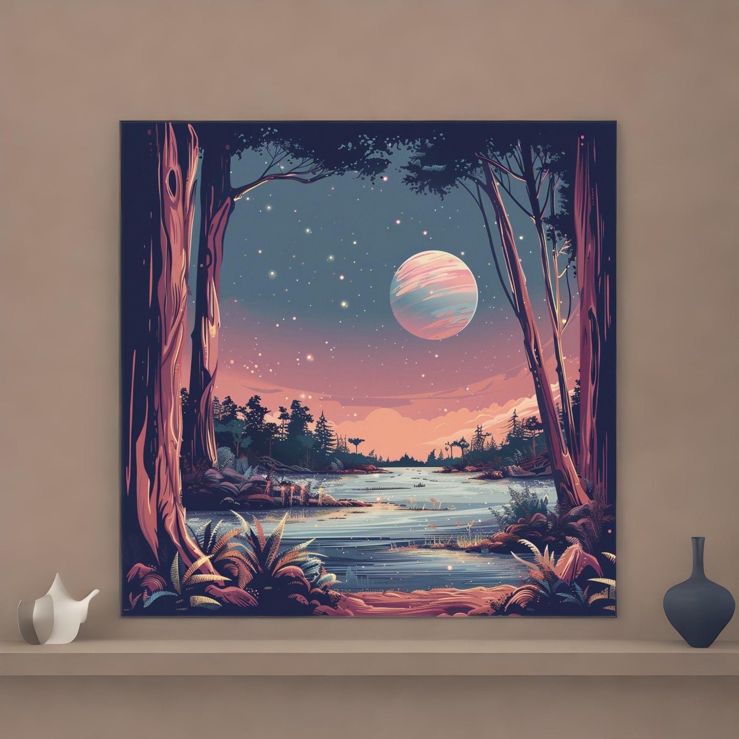 Universe in lofi aesthetic