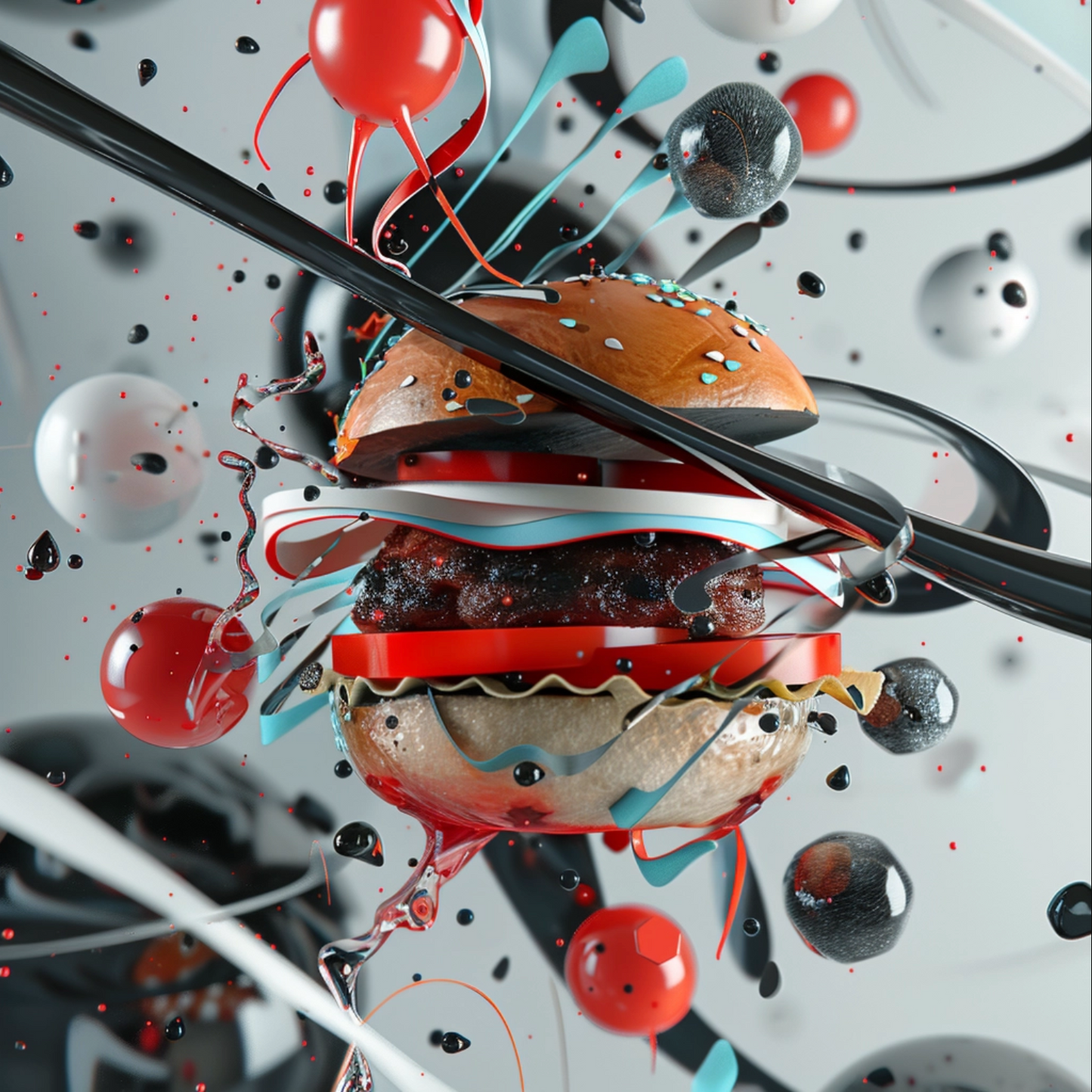 Abstract image of burger