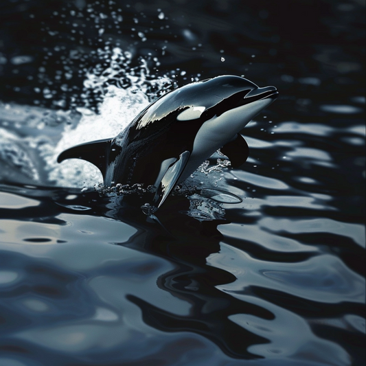 Abstract image of dolphin animal