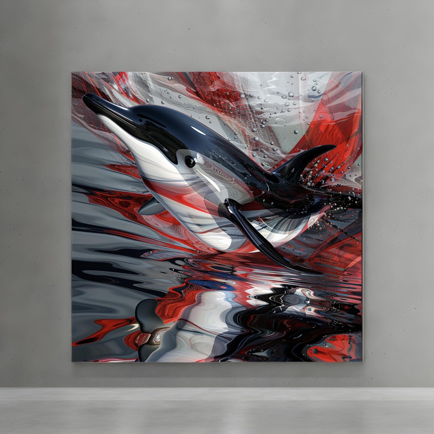 Abstract image of dolphin animal