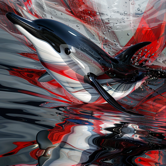 Abstract image of dolphin animal