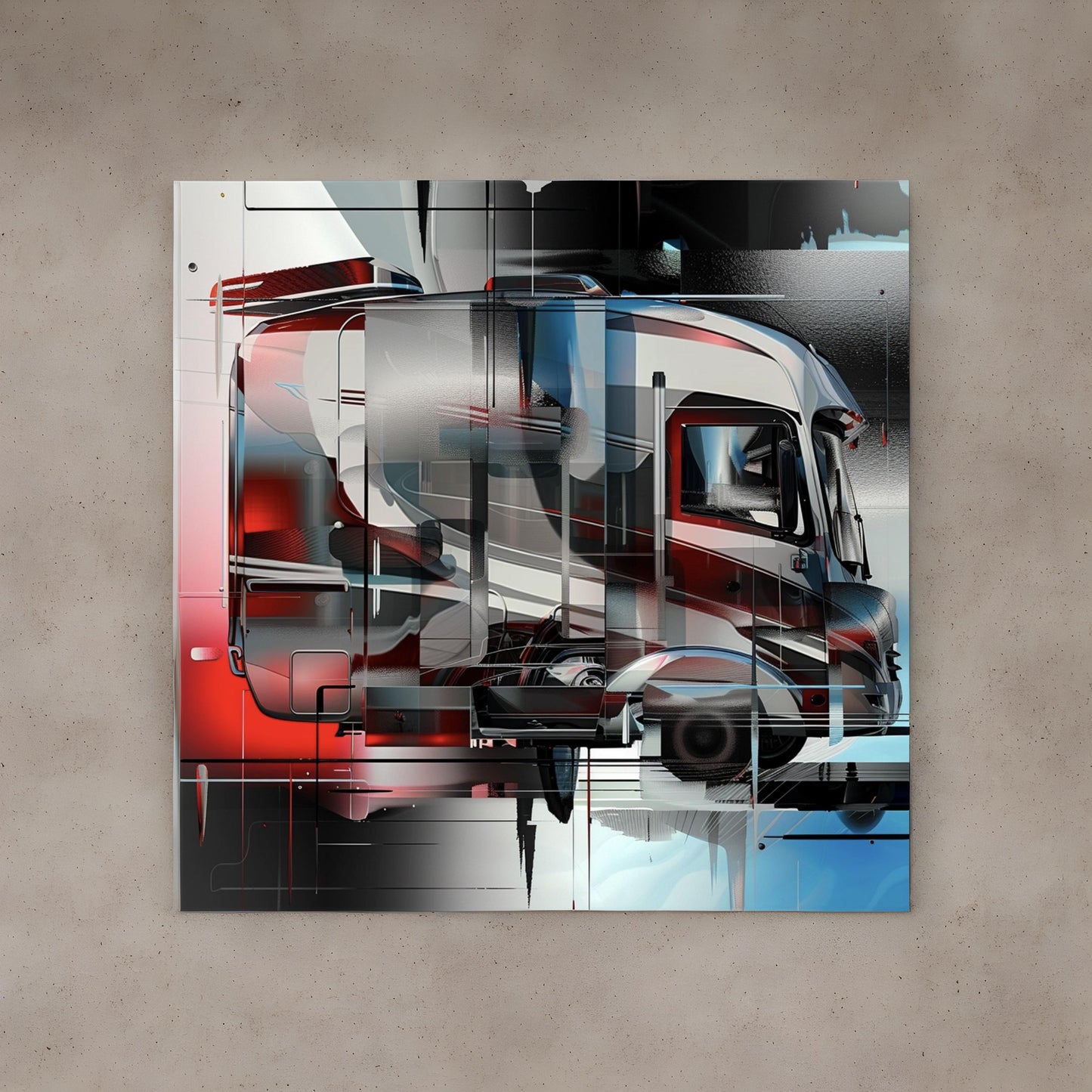 Abstract image of motorhome