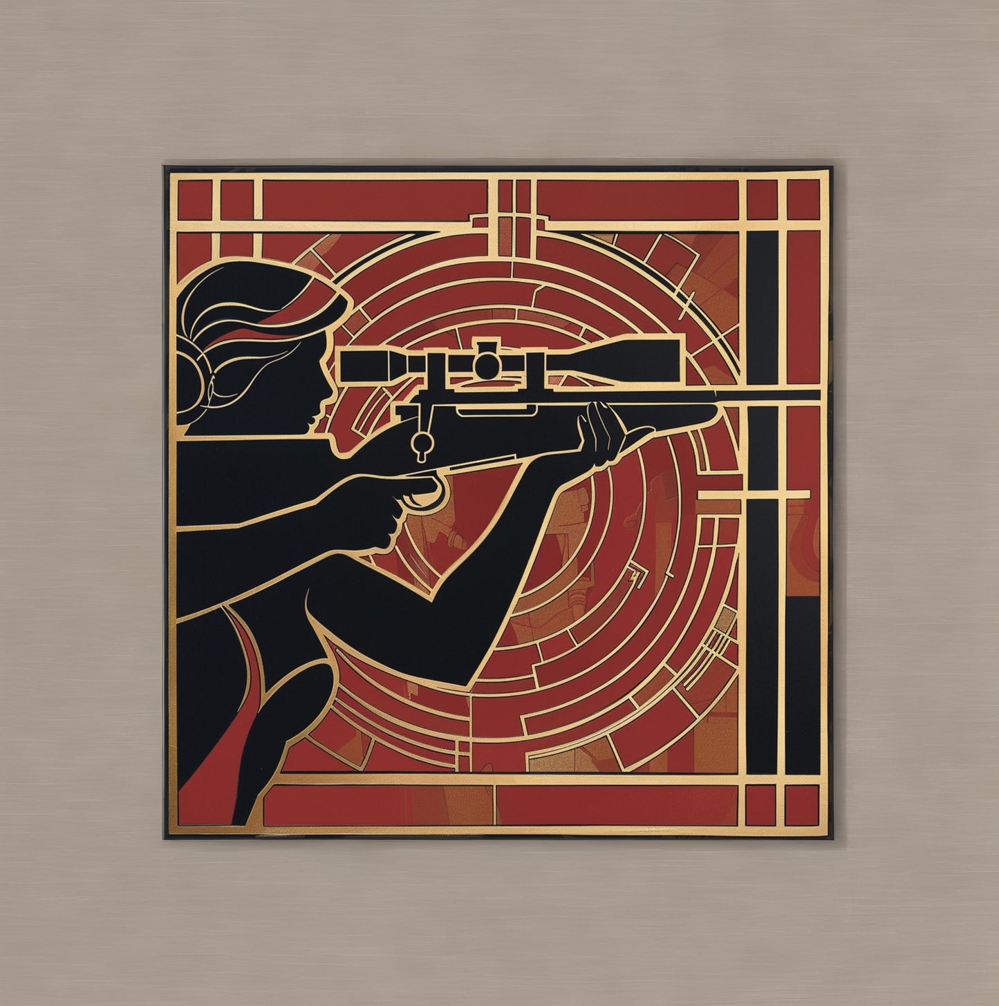 Art deco shooting sport