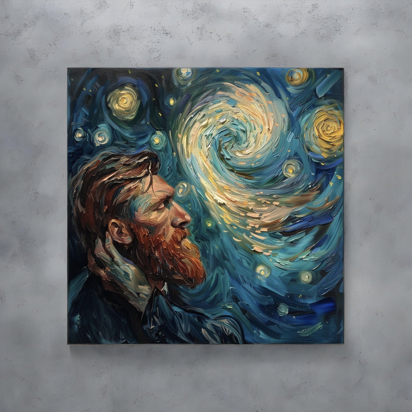 Atheism the religion in the style of Van Gogh