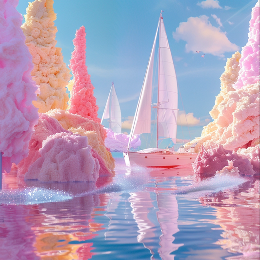 Candy world of catamaran