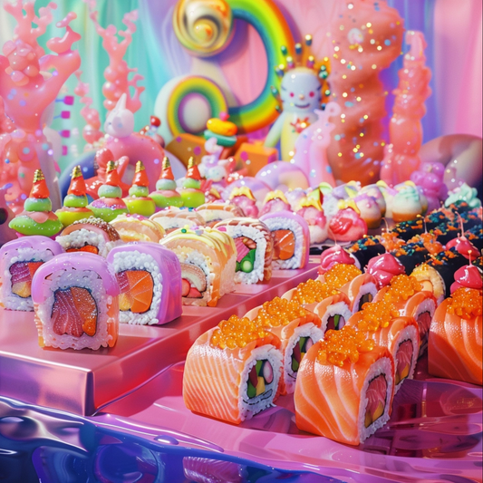 Candy world of sushi