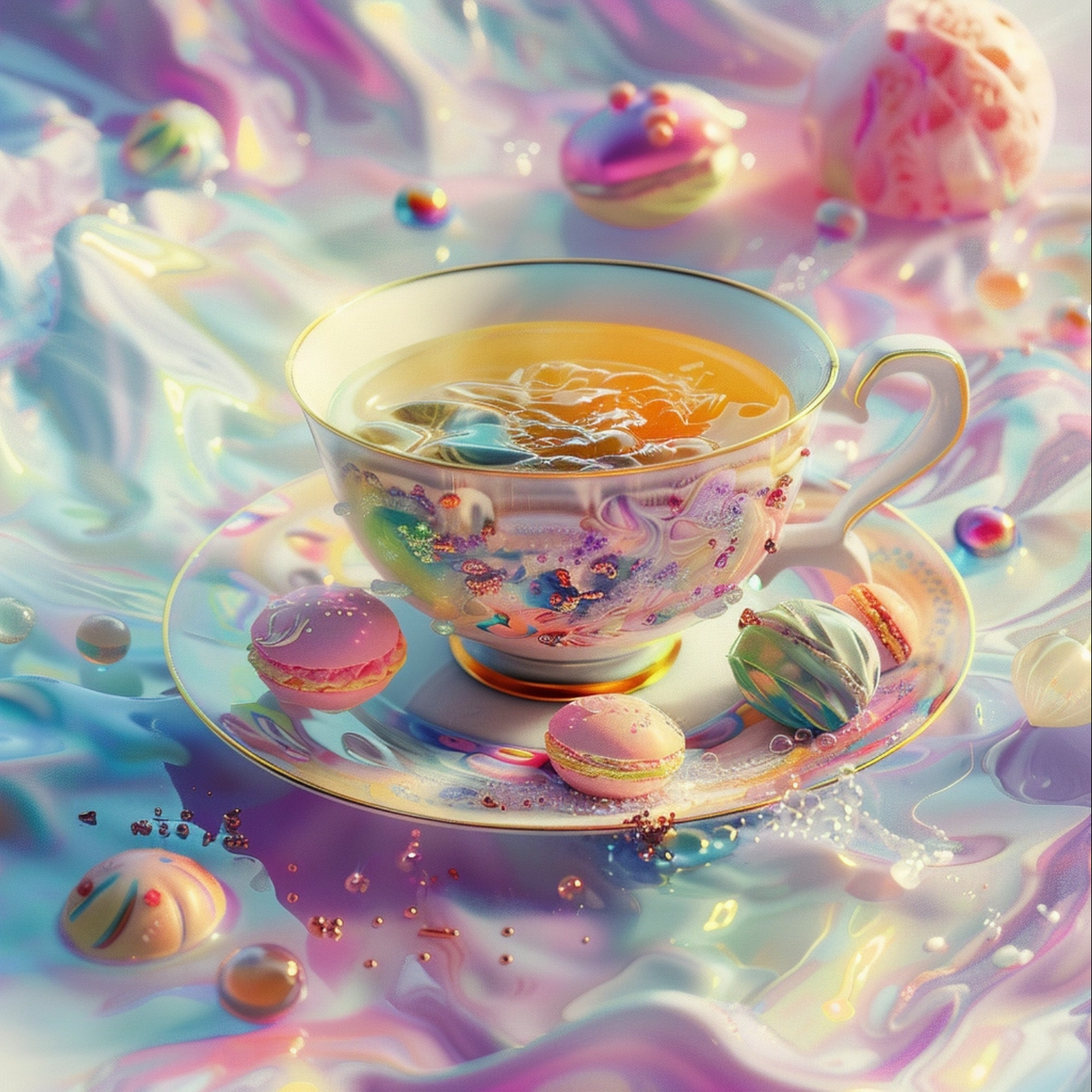 Candy world of tea