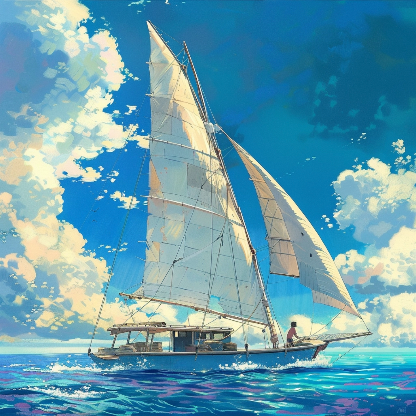 Catamaran by studio Ghibli