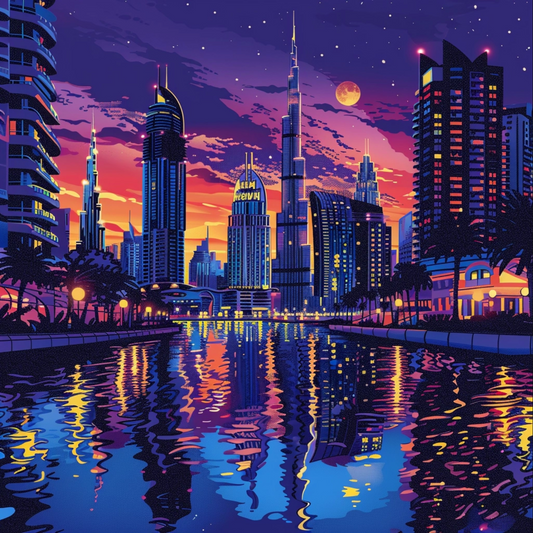 Comic book cover of Dubai