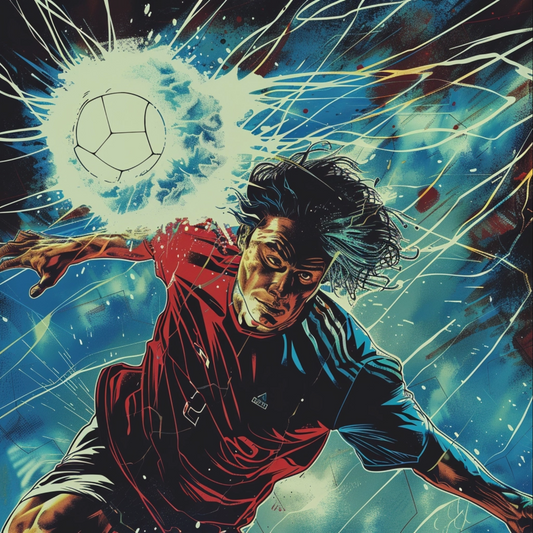 Comic book cover of handball