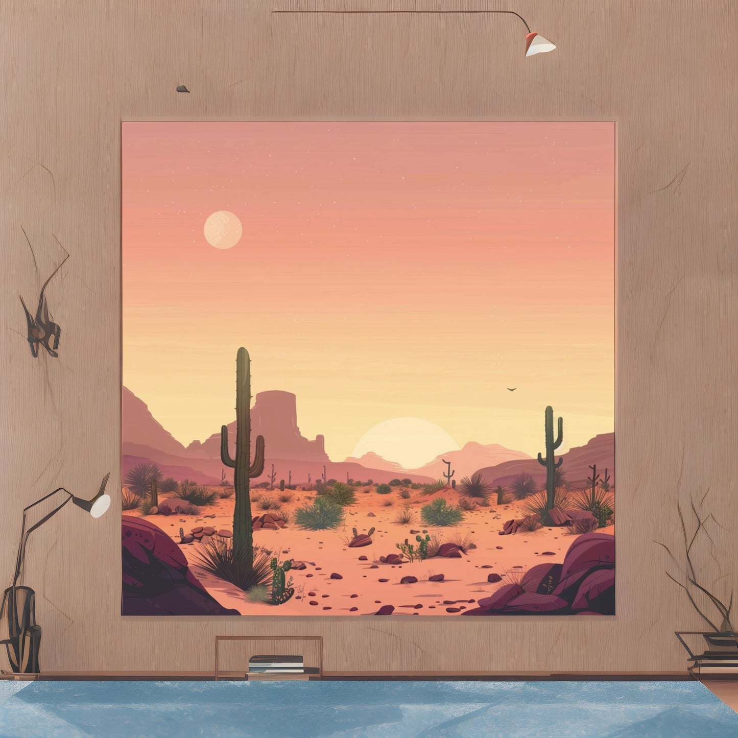 Desert in lofi aesthetic