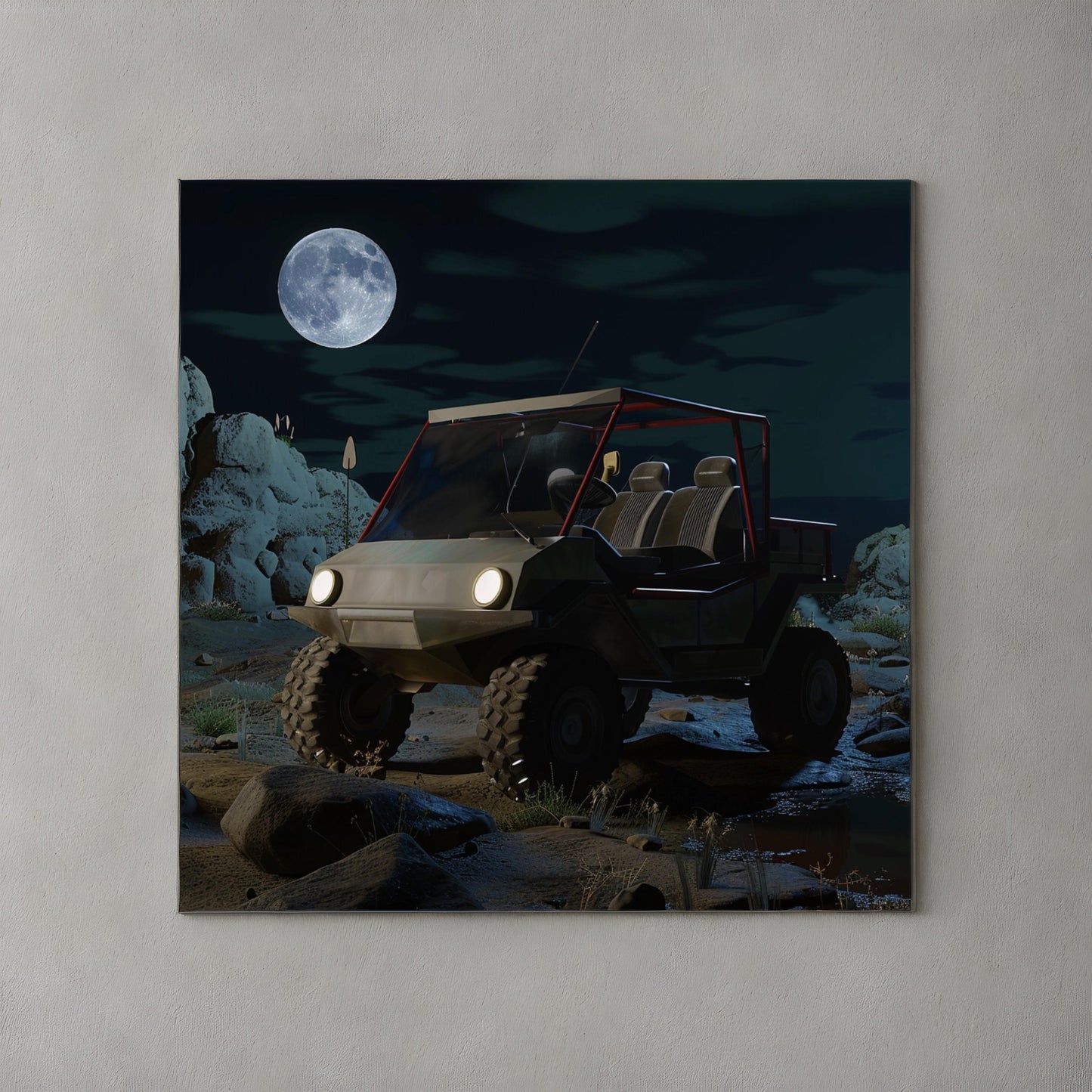 Digital art of utility vehicle