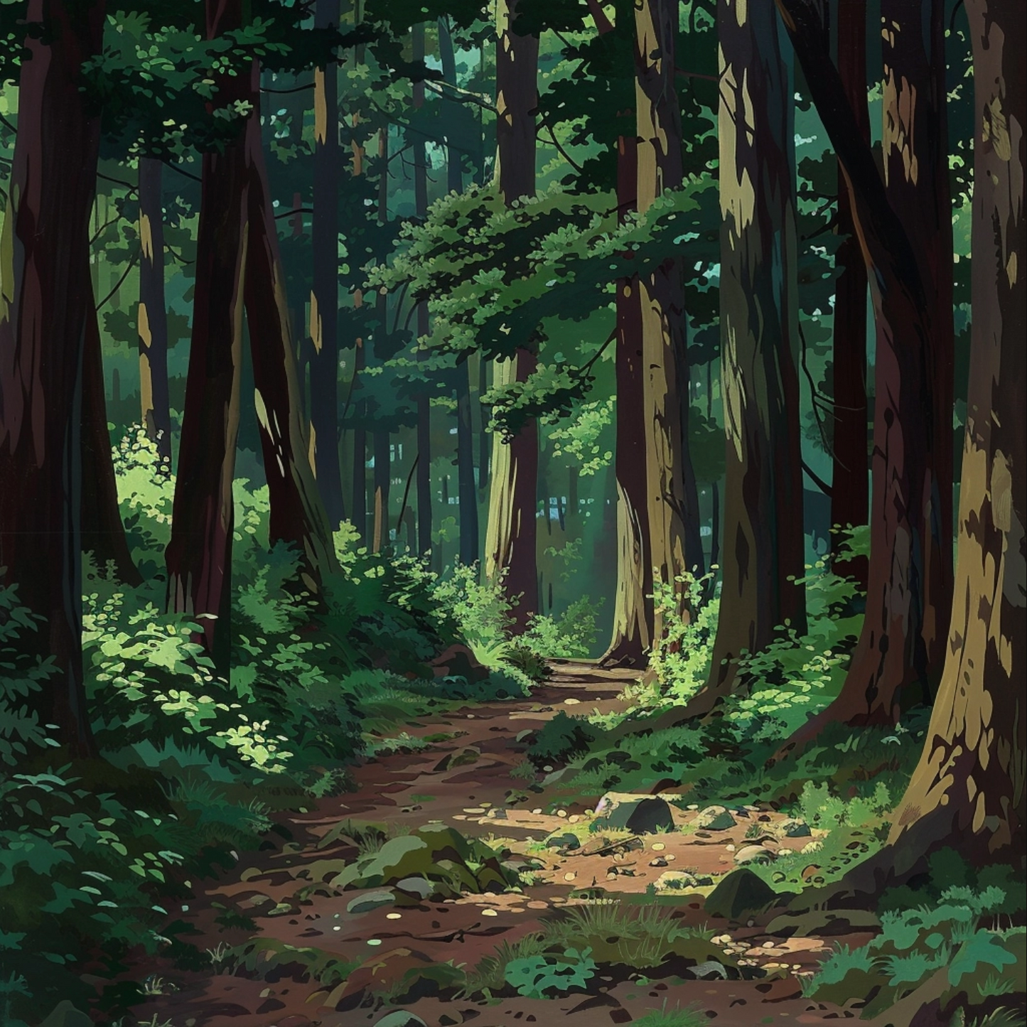 Forest by studio Ghibli