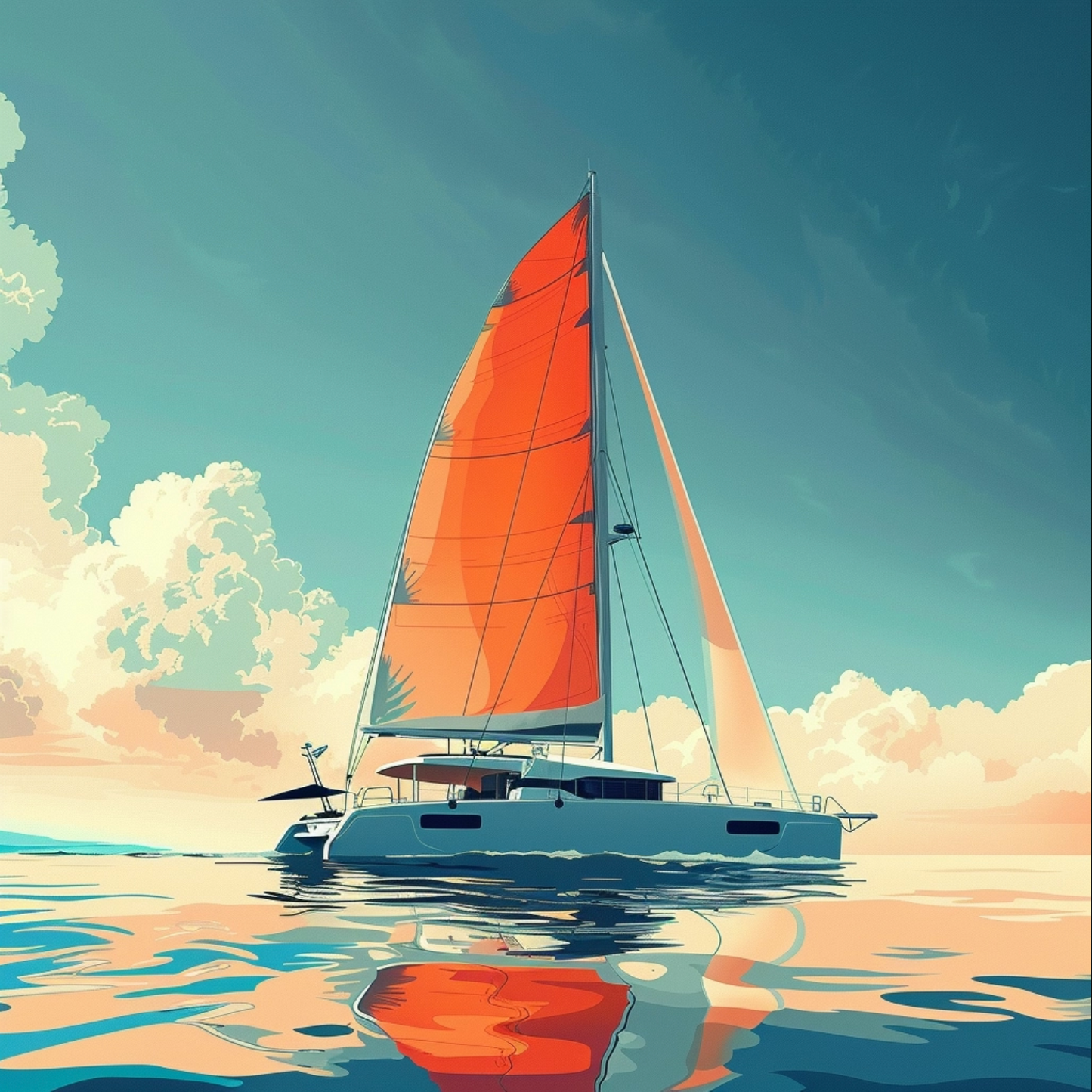 Gta illustration of catamaran