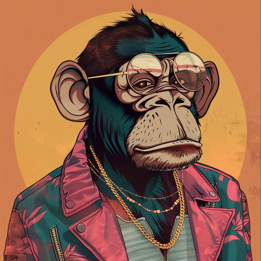 Gta illustration of monkey animal