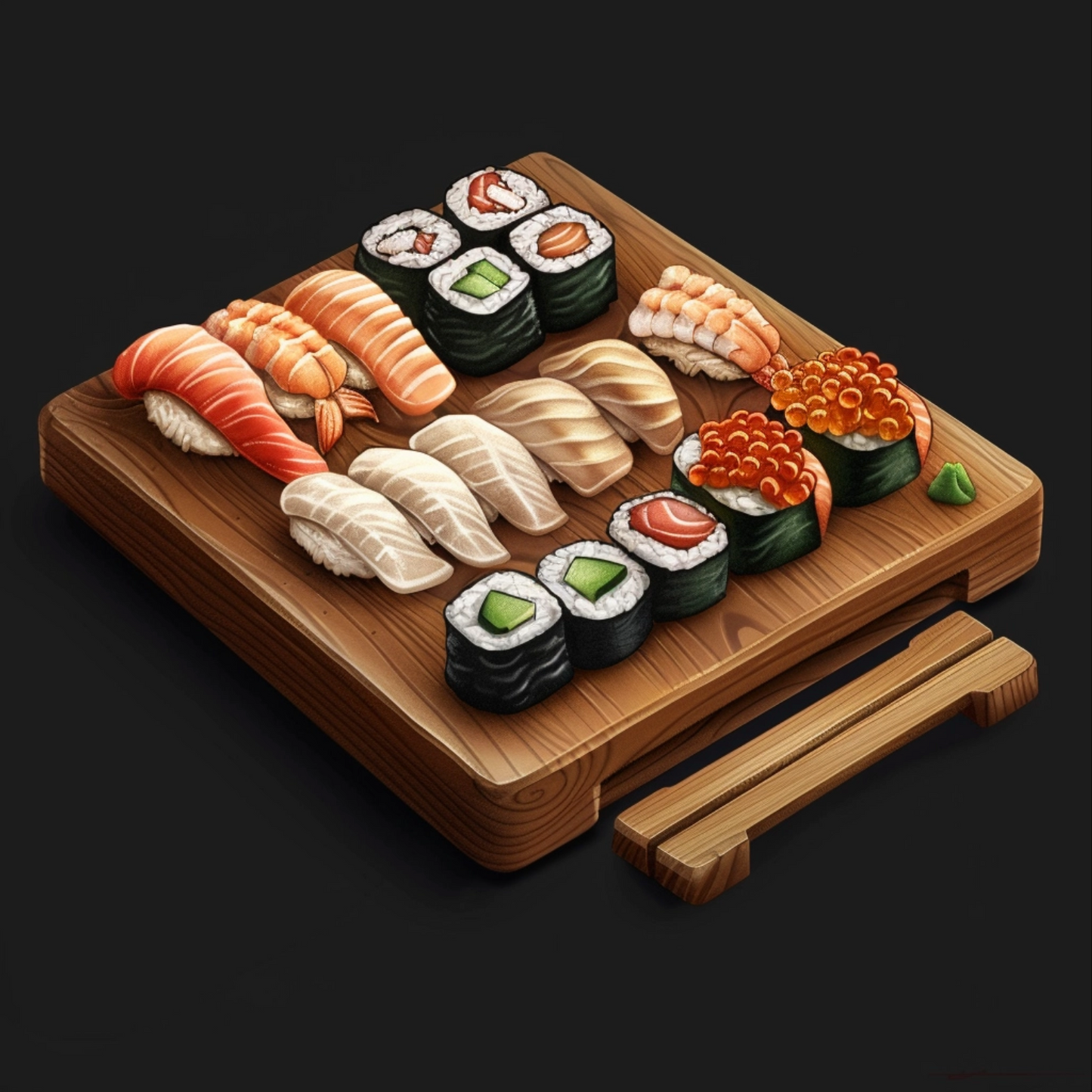 Gta illustration of sushi