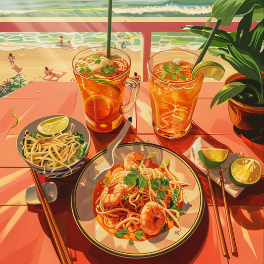 Gta illustration of thai food