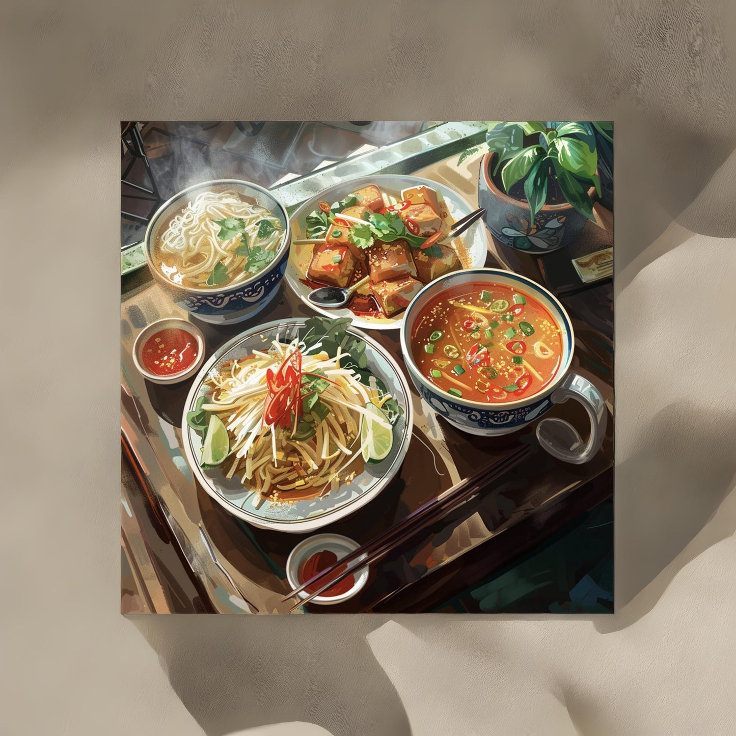 Gta illustration of thai food