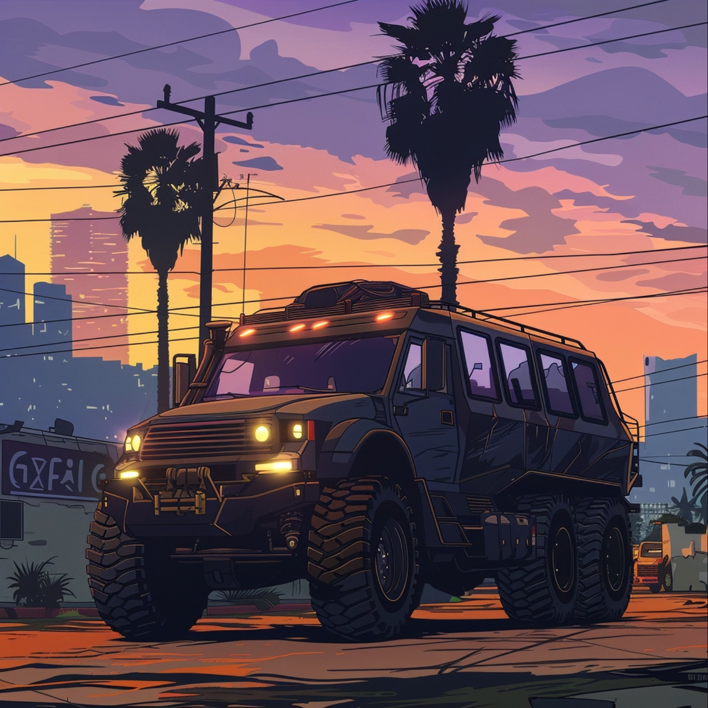 Gta illustration of utility vehicle