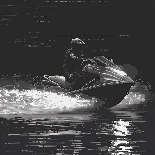 Jetski in ascii art