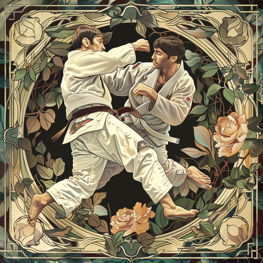 Judo in art nouveau