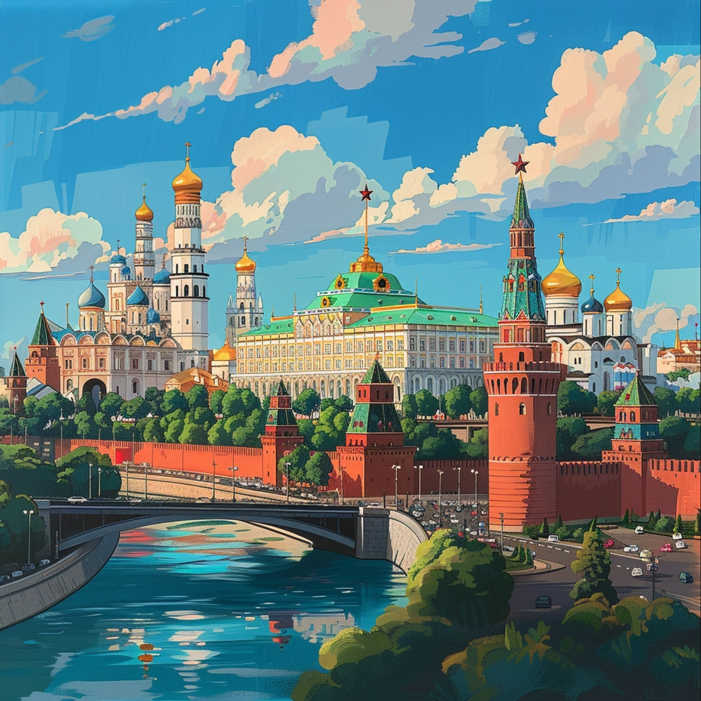 Moscow by studio Ghibli