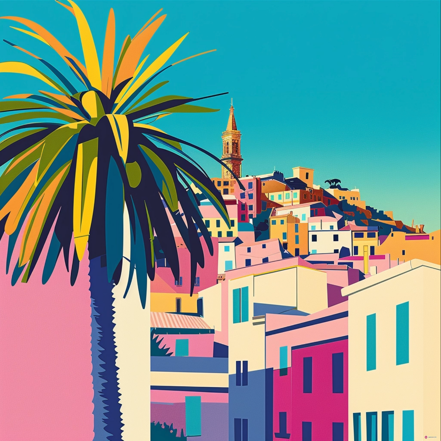 Peter Savilles graphic design depicting a cute Marseille