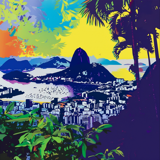 Pop art image of Rio De Janeiro