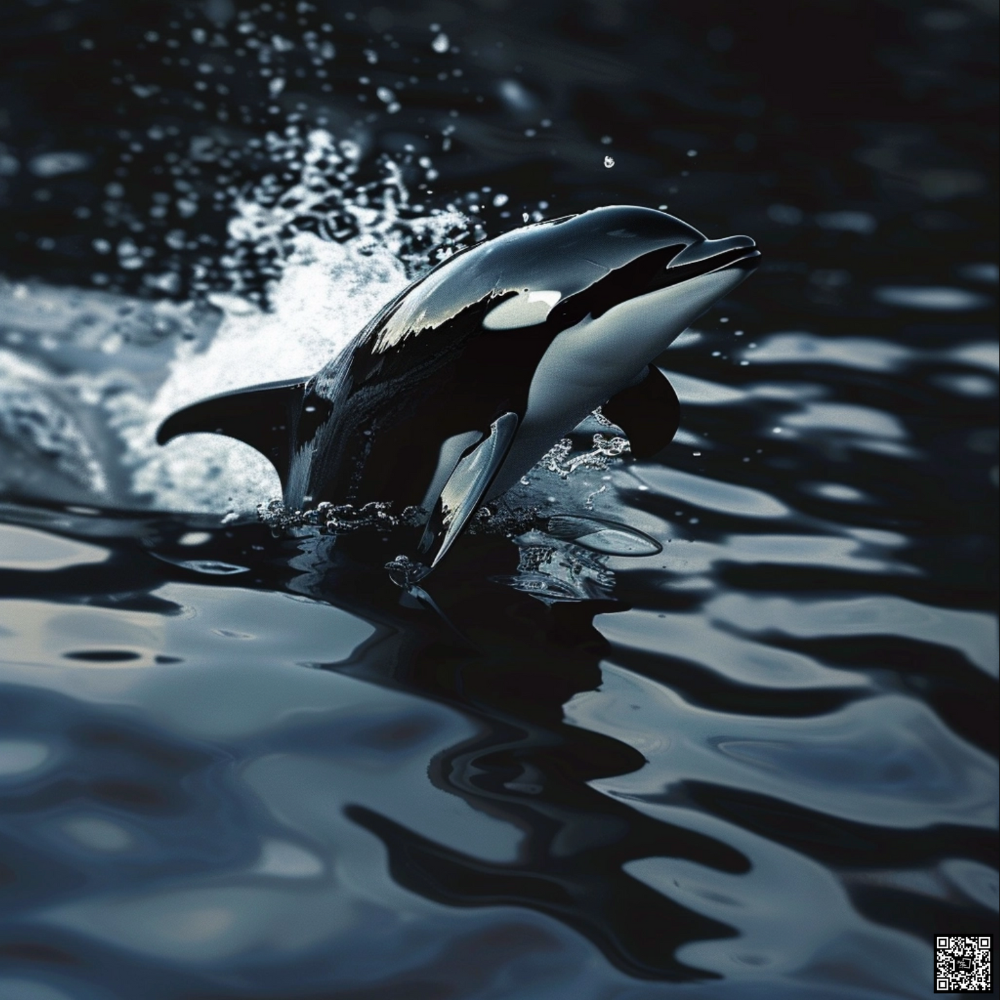 Abstract image of dolphin animal