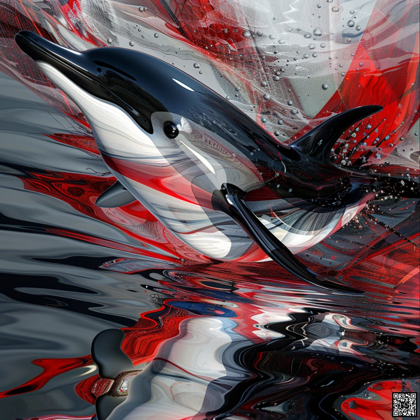 Abstract image of dolphin animal