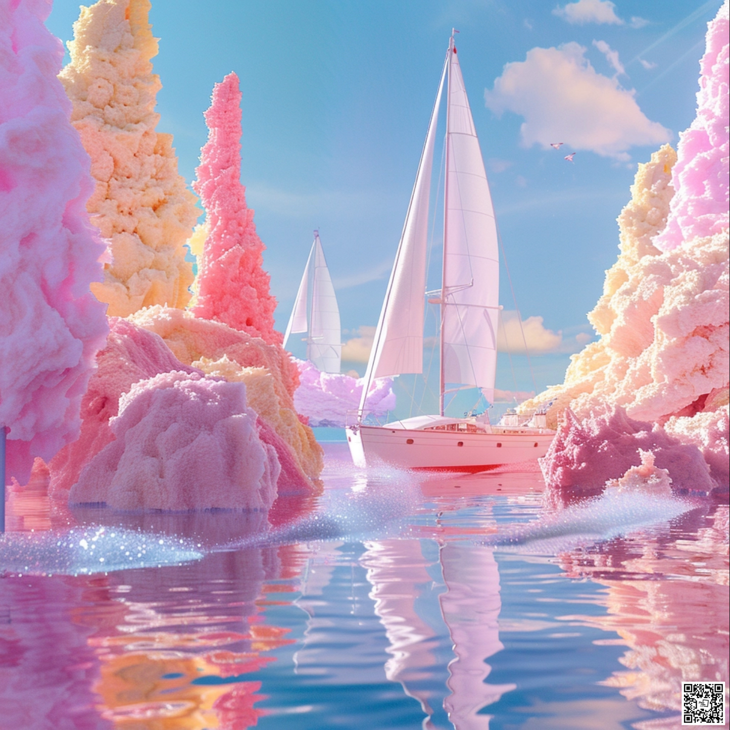 Candy world of catamaran