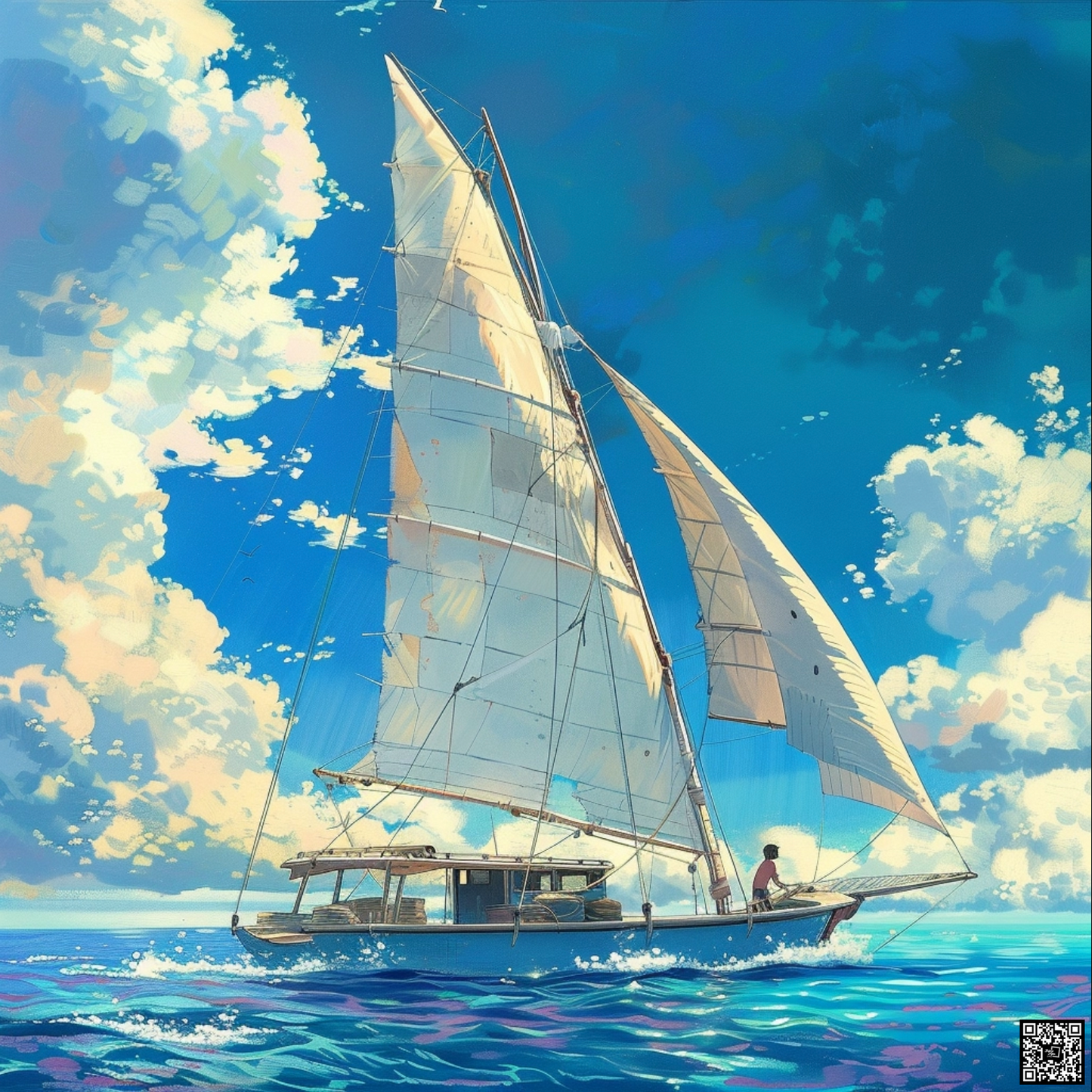 Catamaran by studio Ghibli