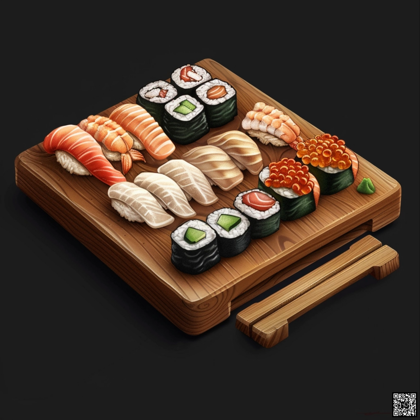 Gta illustration of sushi